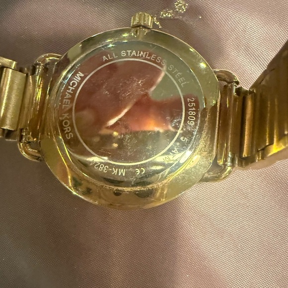 Michael Kors Portia Heart Gold-Tone Stainless Steel Bracelet Watch 37mm MSRP$255